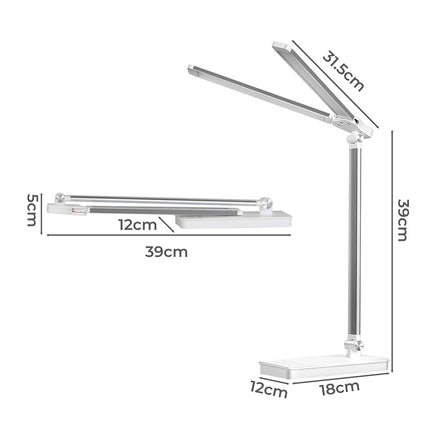 Emitto Double Head Desk Lamp LED Light Eye Caring USB-1973193534244786178