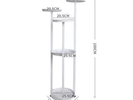 Levede Plant Stand Outdoor Indoor Flower White Medium-1864184713443414018
