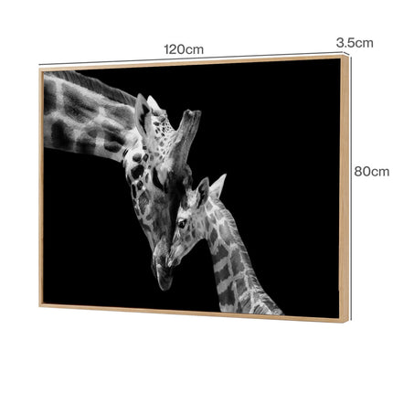 Yezi  Animal Wall Art Canvas Modern Abstract 80×120cm Framed Artwork Home Decor-2050059007607050242