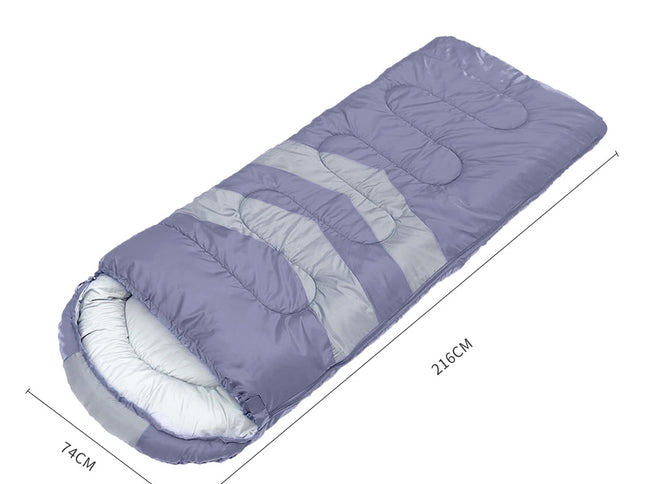 Mountview Single Sleeping Bag Bags Outdoor Grey-1973193763178287106