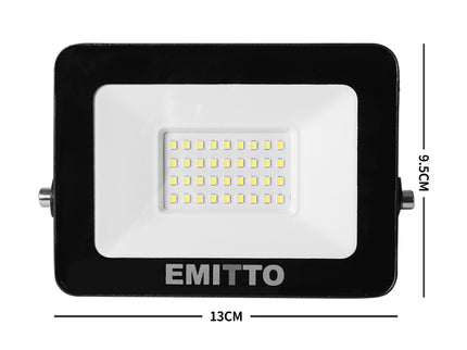 Emitto LED Flood Light 30W Outdoor Floodlights-1831593034991669250