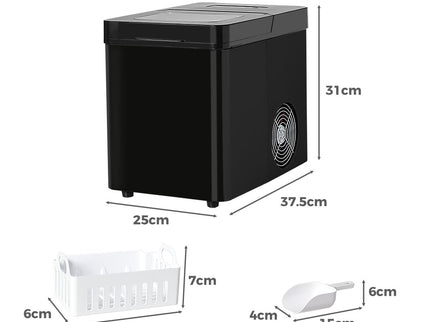 Spector Portable Ice Maker Machine 2.1L Black-1910113131238133762