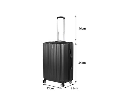 Slimbridge 20" Carry On Luggage Suitcase Black 20 inch-1864184361881047042