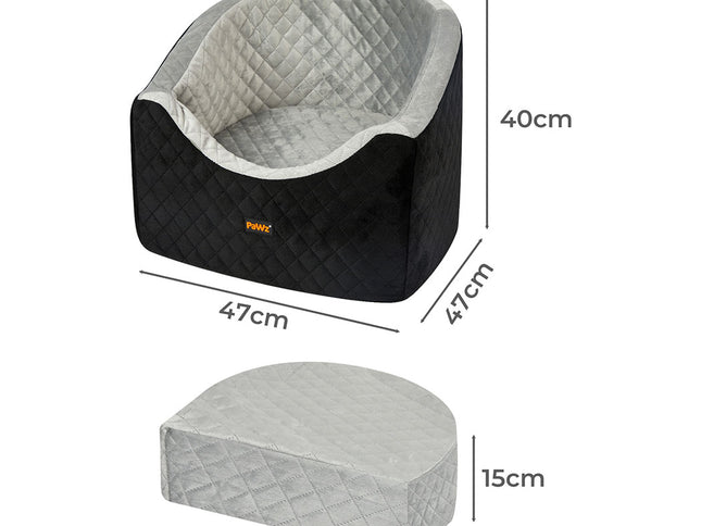 Pawz Dog Car Booster Seat Belt Pet Safe Protector Travel Bed-1973193524476252162