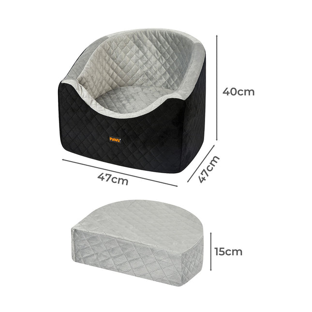 Pawz Dog Car Booster Seat Belt Pet Safe Protector Travel Bed-1973193524476252162