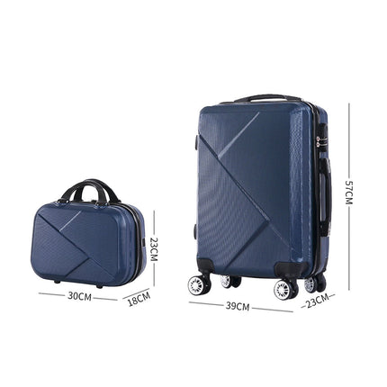 Slimbridge 2pcs 20"Travel Luggage Set Novy-1864184361365147650