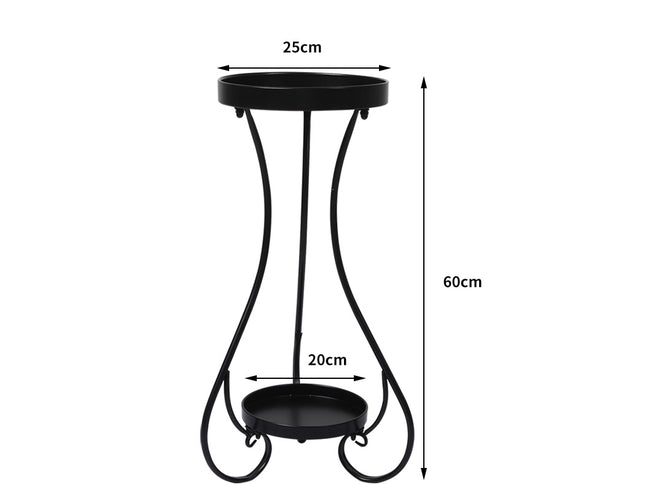 Levede Plant Stand 2 Tiers Outdoor Indoor Medium-1864184720317878274