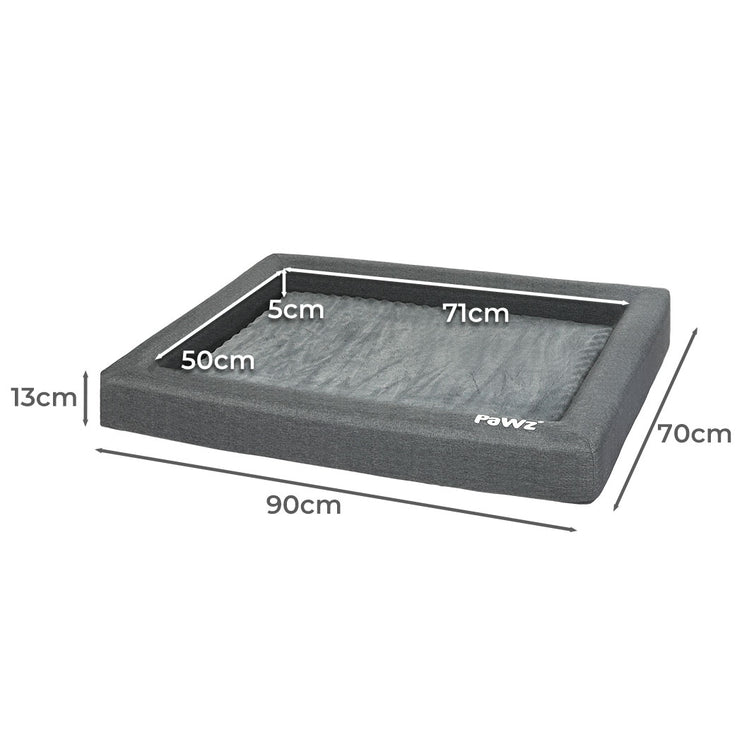 PaWz Memory Foam Pet Bed Calming Dog L Large-1973193677257969666