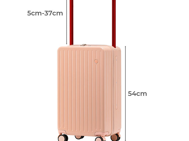 Slimbridge 20" Luggage Wide Handle TSA Lock Pink-1910112245531152386