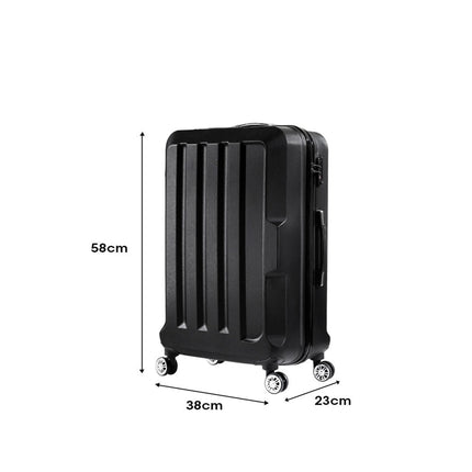 Slimbridge 20" Travel Luggage Lightweight Black 20 inch-1975420477996404738