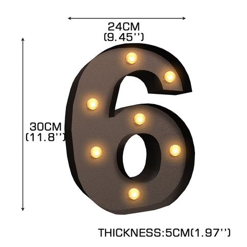 LED Metal Number Lights Free Standing-1910112226824556546