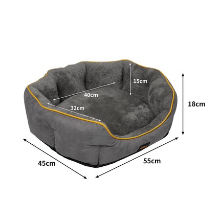 PaWz Electric Pet Heater Bed Heated S Grey Small-1973193656890429442