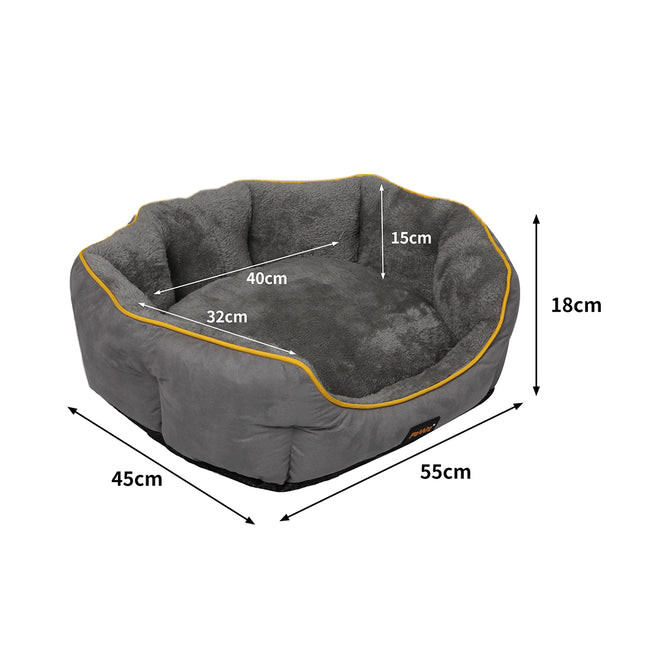 PaWz Electric Pet Heater Bed Heated S Grey Small-1973193656890429442