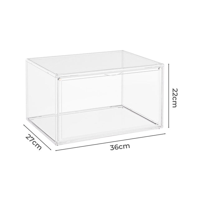 Stacked 6Pc Shoe Box Storage Display Stackable-1973193494650556418