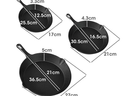 TOQUE Non Stick Frying Pan Set 3PCS-1864184348027260930