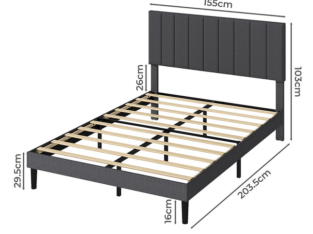 Levede Bed Frame Upholstered Platform Mattress Base Queen-2029387289762861058