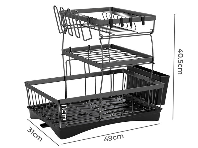 Toque Dish Drying Rack Plate Drainer Cup Holder-1954802487785558018