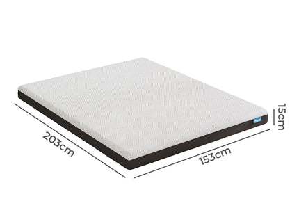Dreamz Queen Mattress Gel Memory Foam Cooling Breathable 15cm Medium Firm-1910112191160389634