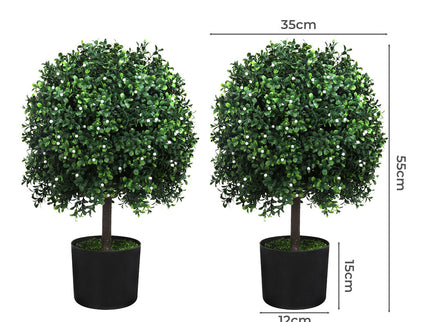 Lambu Artificial Boxwood Topiary Ball Tree-1910112266720776194