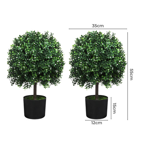 Lambu Artificial Boxwood Topiary Ball Tree-1910112266720776194
