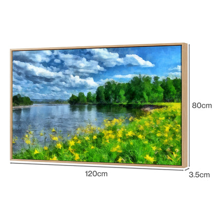Yezi Modern Canvas Wall Art Framed Landscape Painting Large Wall Decor 80x120cm-2061251858286120962