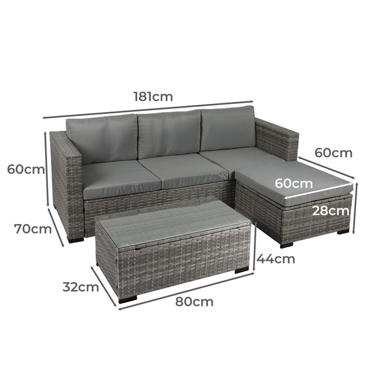 Levede 5pcs Outdoor Sofa Set Patio Furniture-1975420436753813506