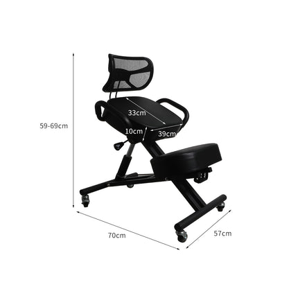 Levede Kneeling Chair Office Ergonomic Black-1973193817205116930