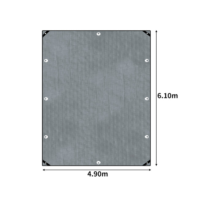 Manan Tarp Tarpaulin 200GSM Camping 4.9mx6.1m-1973193782581137410