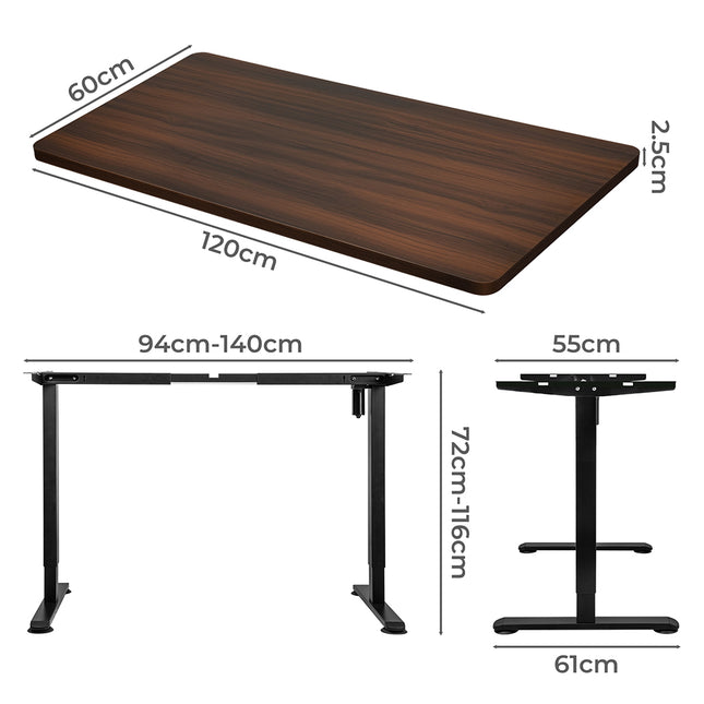 Levede Motorised Standing Desk Height 120cm Walnut 800x 1.5MM-1975420505133551618