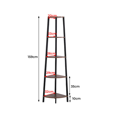 Levede 5 Tier Corner Shelf Industrial-1917016725015105538