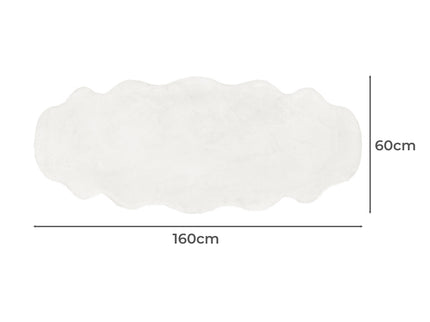 Marlow Floor Rug Area Rugs Cloud Fluffy 60X160cm White-1910113066142535682