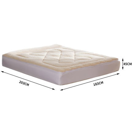 DreamZ Mattress Topper 100% Wool Underlay King-1975420430026149890