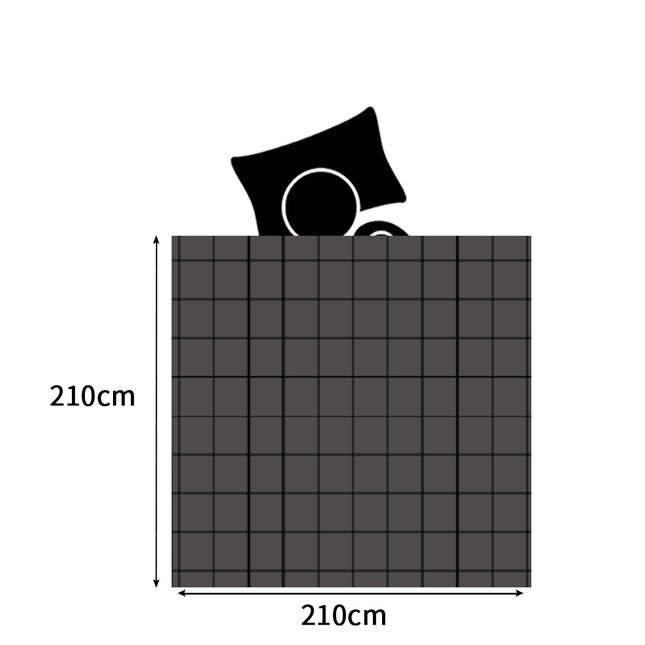 DreamZ Quilt Doona Comforter Blanket Grey Queen-1973193699919794178