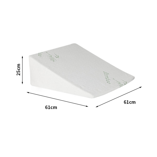 DreamZ Bedding Wedge Pillow Memory Foam White 25-1973193852223361026
