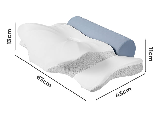 Dreamz Cervical Pillow Memory Foam Cooling Neck Support Pillow Neck Pain Relief-2061251866393710594
