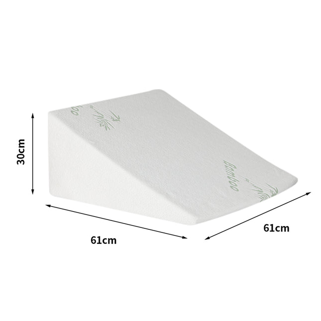 DreamZ Bedding Wedge Pillow Memory Foam White 30-1973193852407910402
