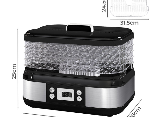 Spector 5 Trays Stainless Steel Food Dehydrator Dryer-2050056905031815170