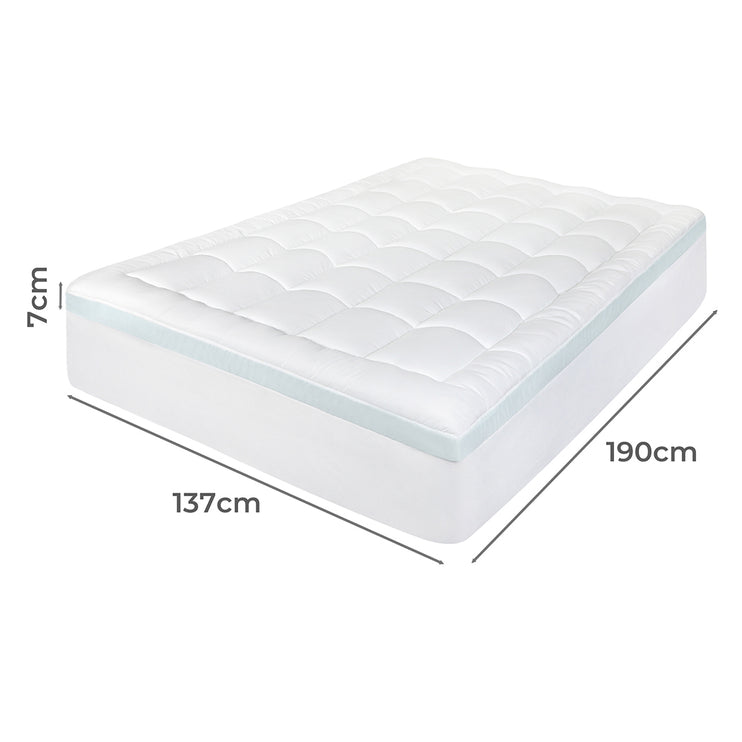 Dreamz Gel Memory Foam Mattress Topper 8cm Double Size-2006733414299996162