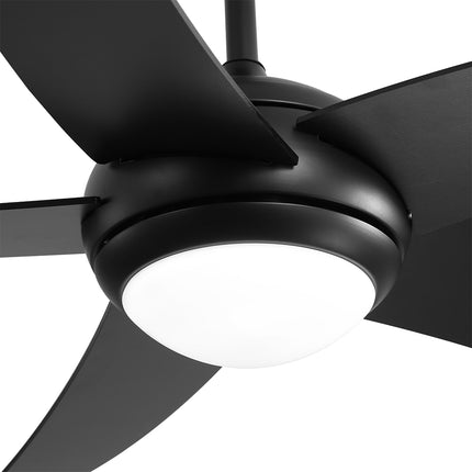 Spector 52'' Ceiling Fan LED Light DC Black-1954802706266853379