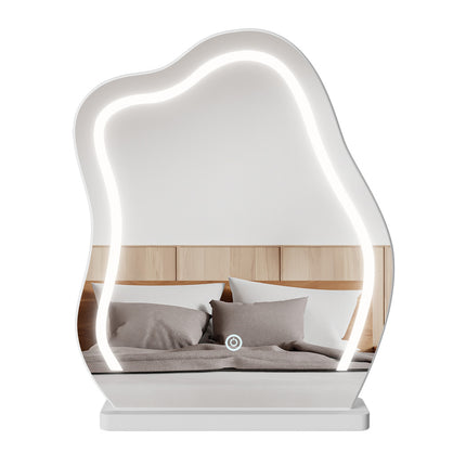 Levede Dressing Table Stool Set with Mirror Led-1917016716165124099