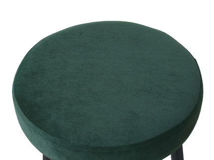 Levede 2x Bar Stools Barstools Velvet Green-1864183232082350083
