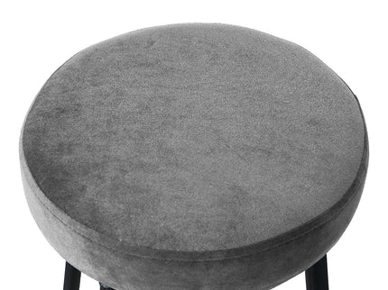 Levede 2x Bar Stools Barstools Velvet Grey-1864183232229150723