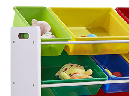 Levede 12Bins Kids Toy Box Bookshelf-1864184634259148803