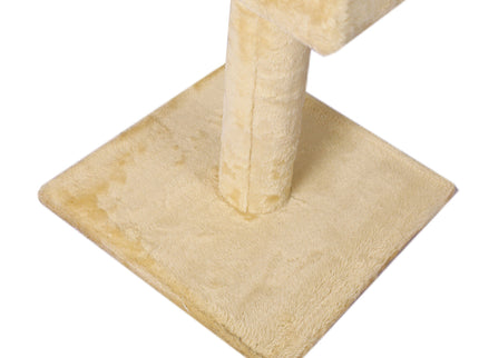 PaWz Cat Scratching Post Tree Cubby Beige-1864184525895110659