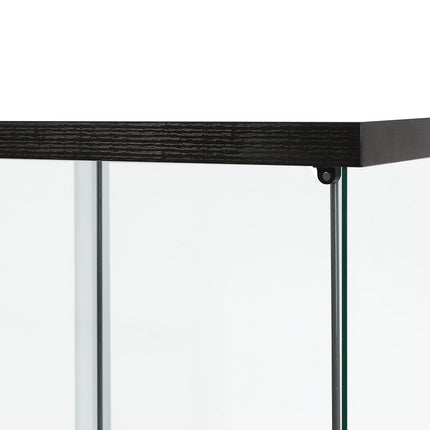 Stacked Display Storage Cabinet Glass Black-1973193812079677443