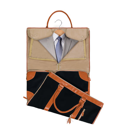 Slimbridge Garment Bags 2 in 1 Hanging Suit Bag Black-1954802452280774659