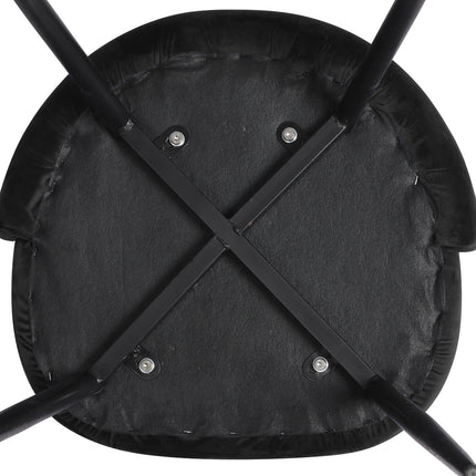 Levede 6x Dining Chairs Kitchen Cafe Black-2006732720369176579