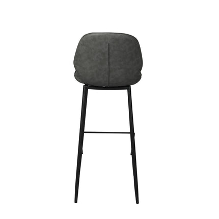 Levede 2x Bar Stool Barstools Counter Grey-1973194084180955139