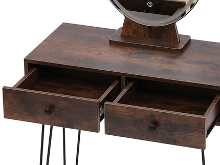 Levede Dressing Table LED Light Strip Brown-1917016716320313347