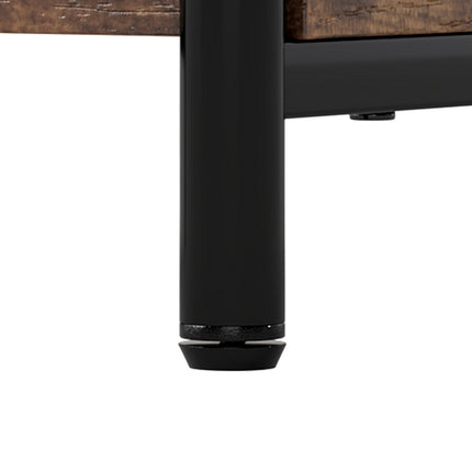 Levede Side Table 2-Tier Industrial Vintage End Table Storage Shelf Nightstand-2050059016343785475